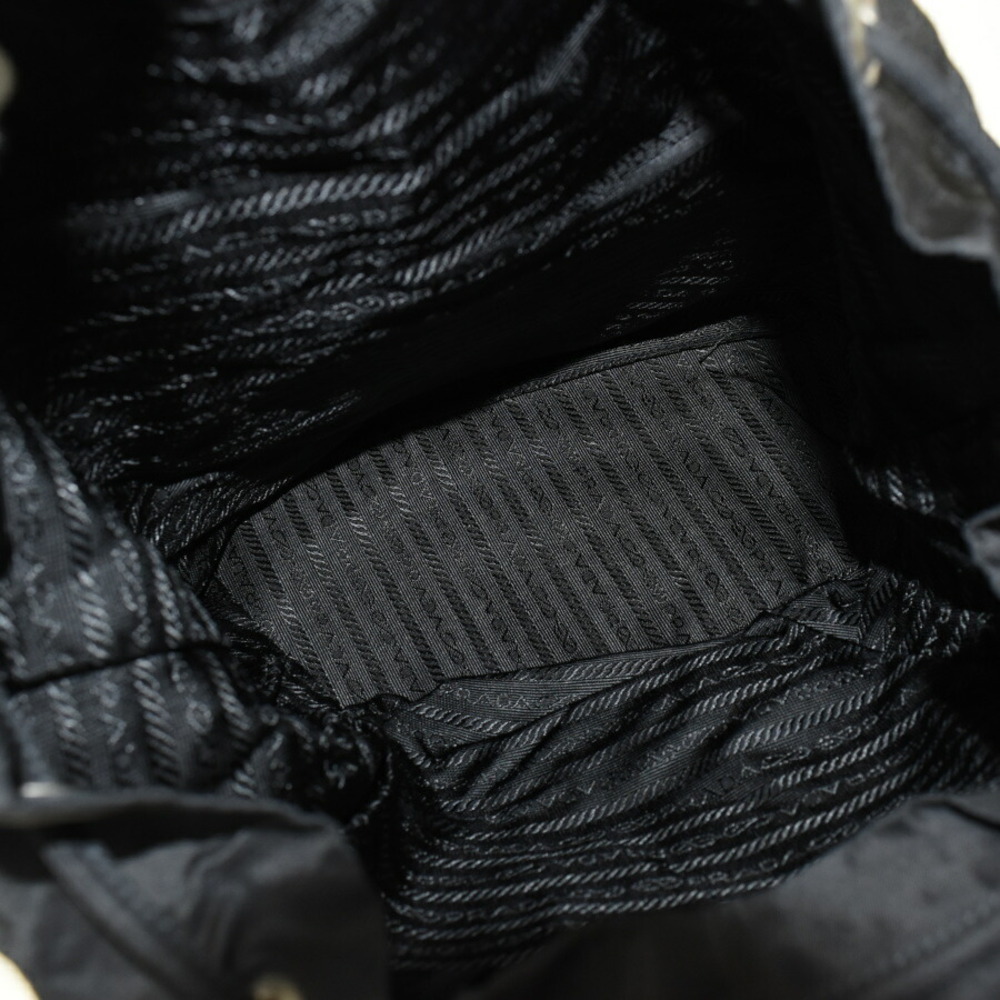 Prada Backpack Triangle Logo Black - image 8